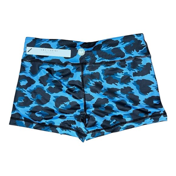 Blue Leopard No-Ride Athletic Shorts NWT - Picture 2 of 3